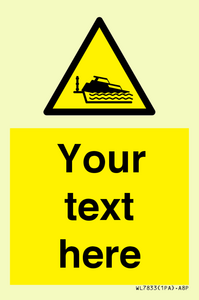 Custom warning grounding cruiser on lock cill